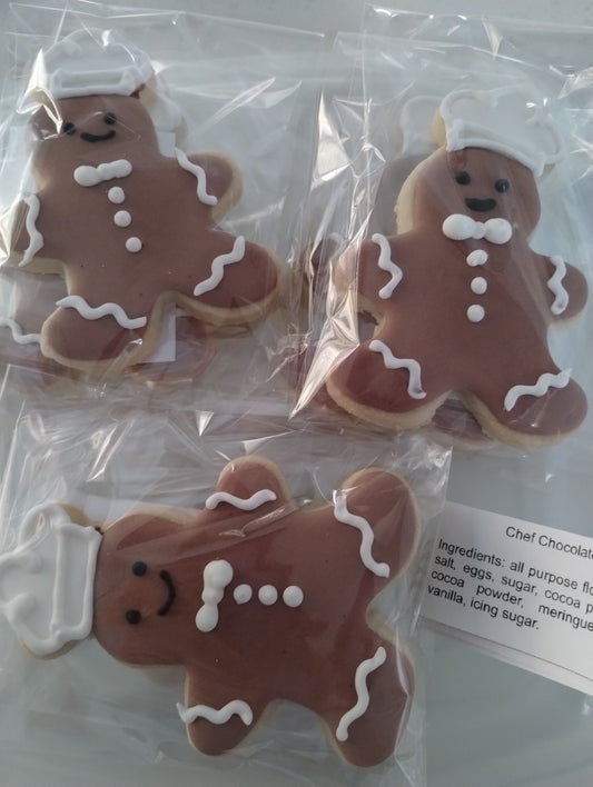 6 pack Christmas Chocoman Cookies